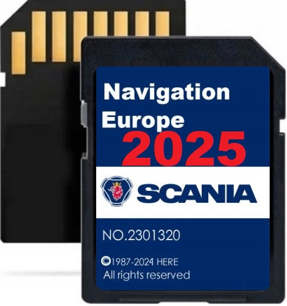 Mapa Navigační Karta Scania Premium 7 AUS4 2024/2025