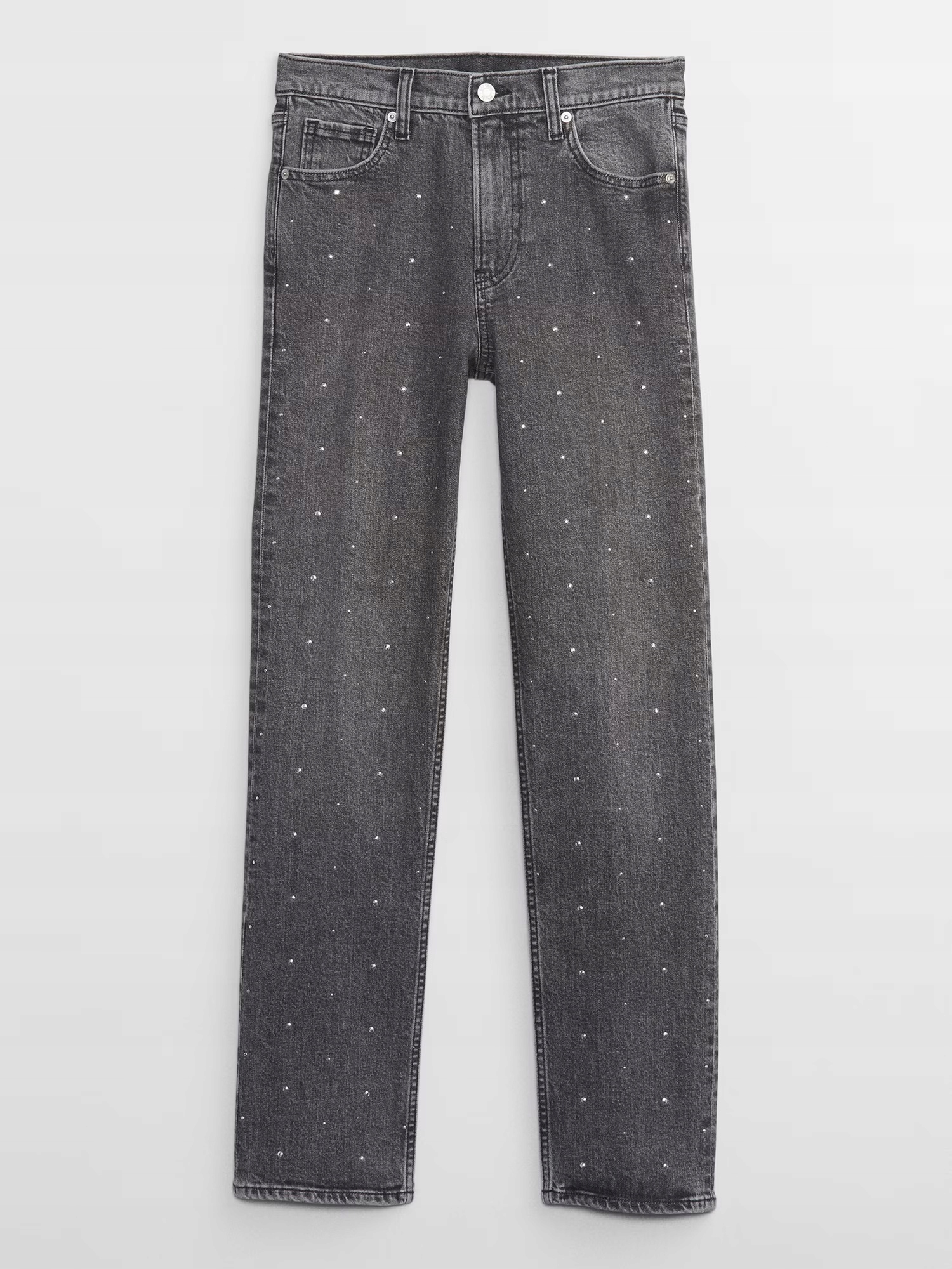 Gap Džíny straight high rise šedá