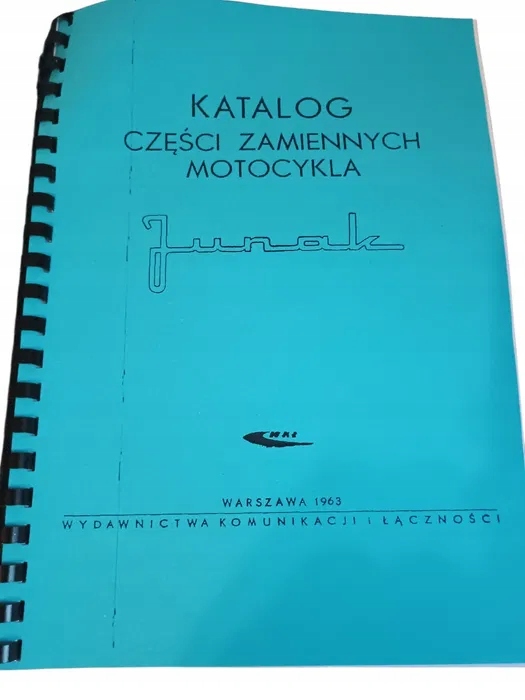 Nowa książka katalog części junak M10 wydanie 1963