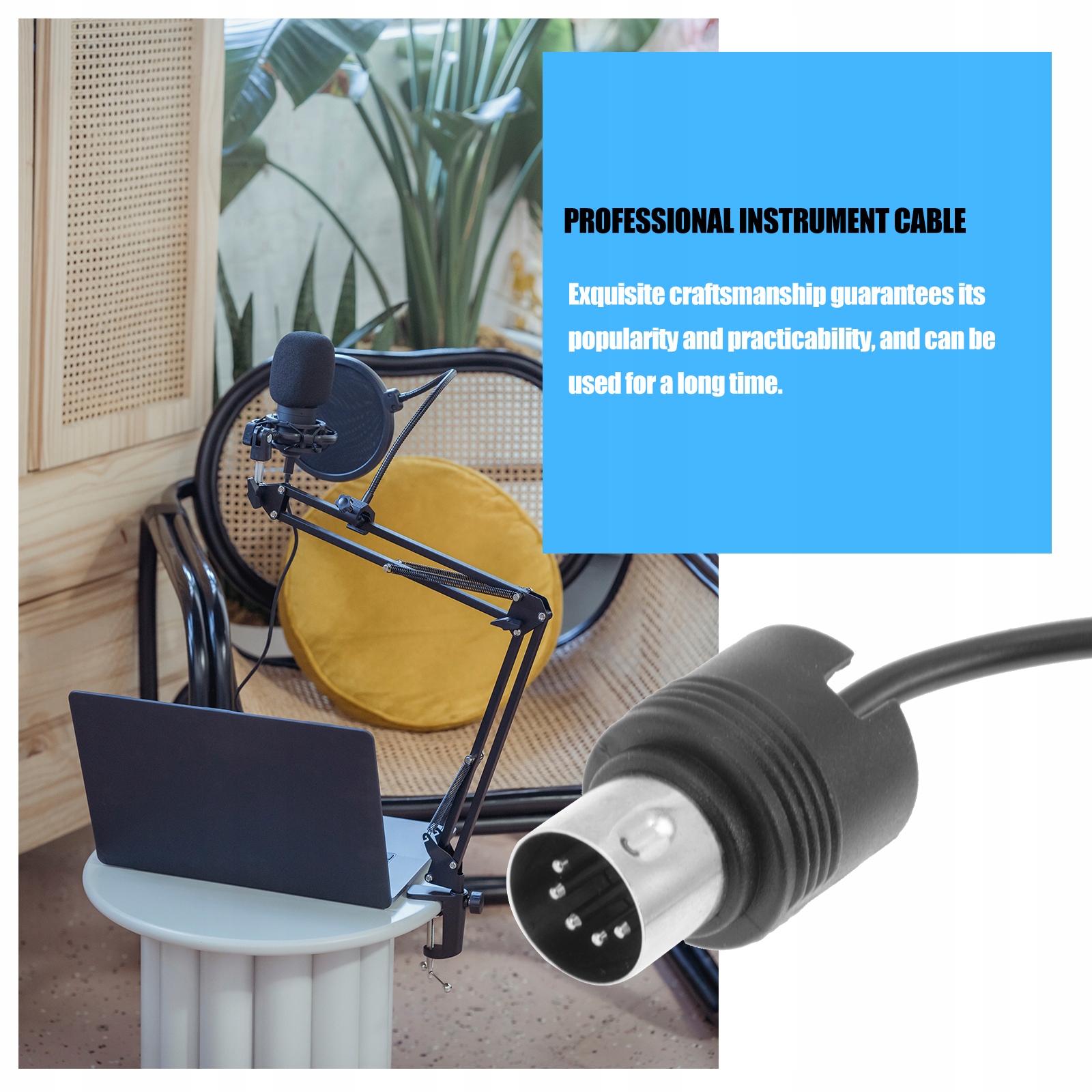 Kable MIDI do instrumentów Przedłużacz o długości 3 stóp Model 40950588