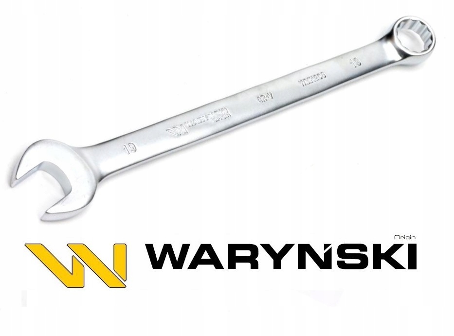 

Klucz płasko-oczkowy extra Długi 19mm Waryński
