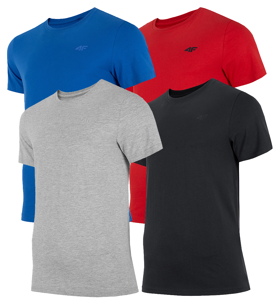 

4F Zestaw Koszulka Męska T-shirt 4 sztuki TSM352