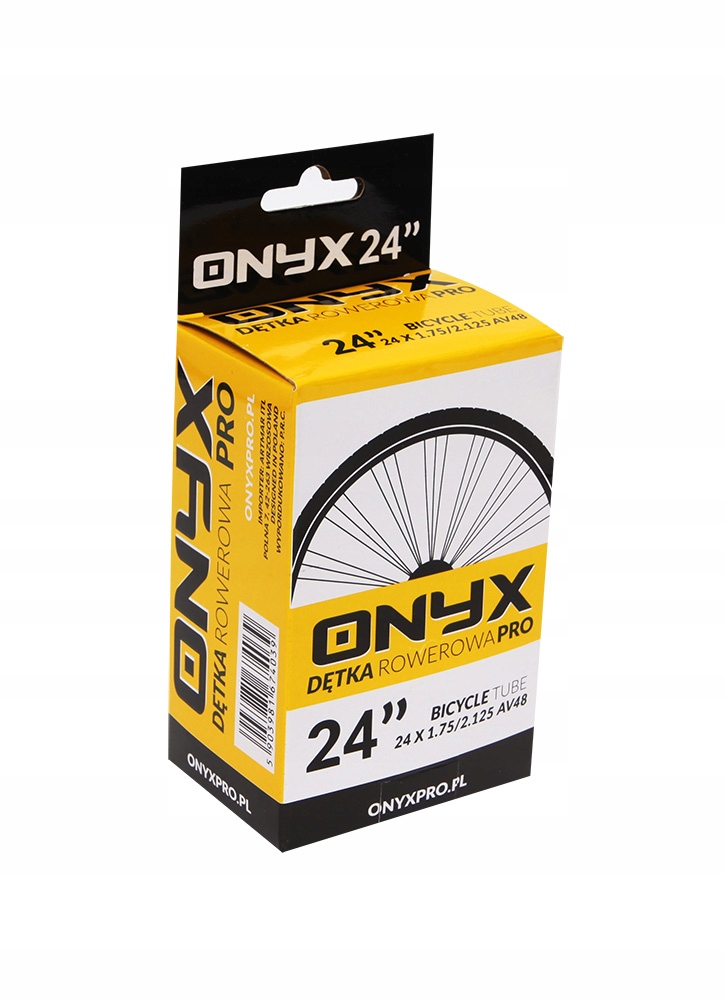 

Dętka rowerowa 24x1.75/2.125 Av 48 Onyx box