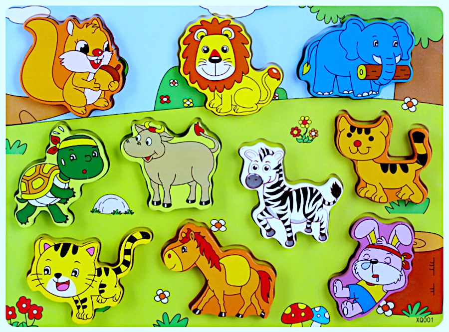 

Układanka dla dzieci puzzle drewniane Montessori