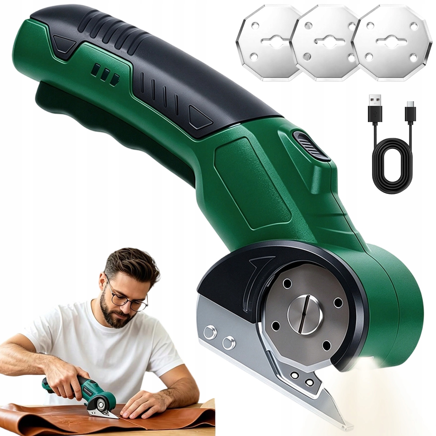 Elektrické Nůžky Na Tkaniny Bezdrátové Univerzální Nůžky 2000MAH