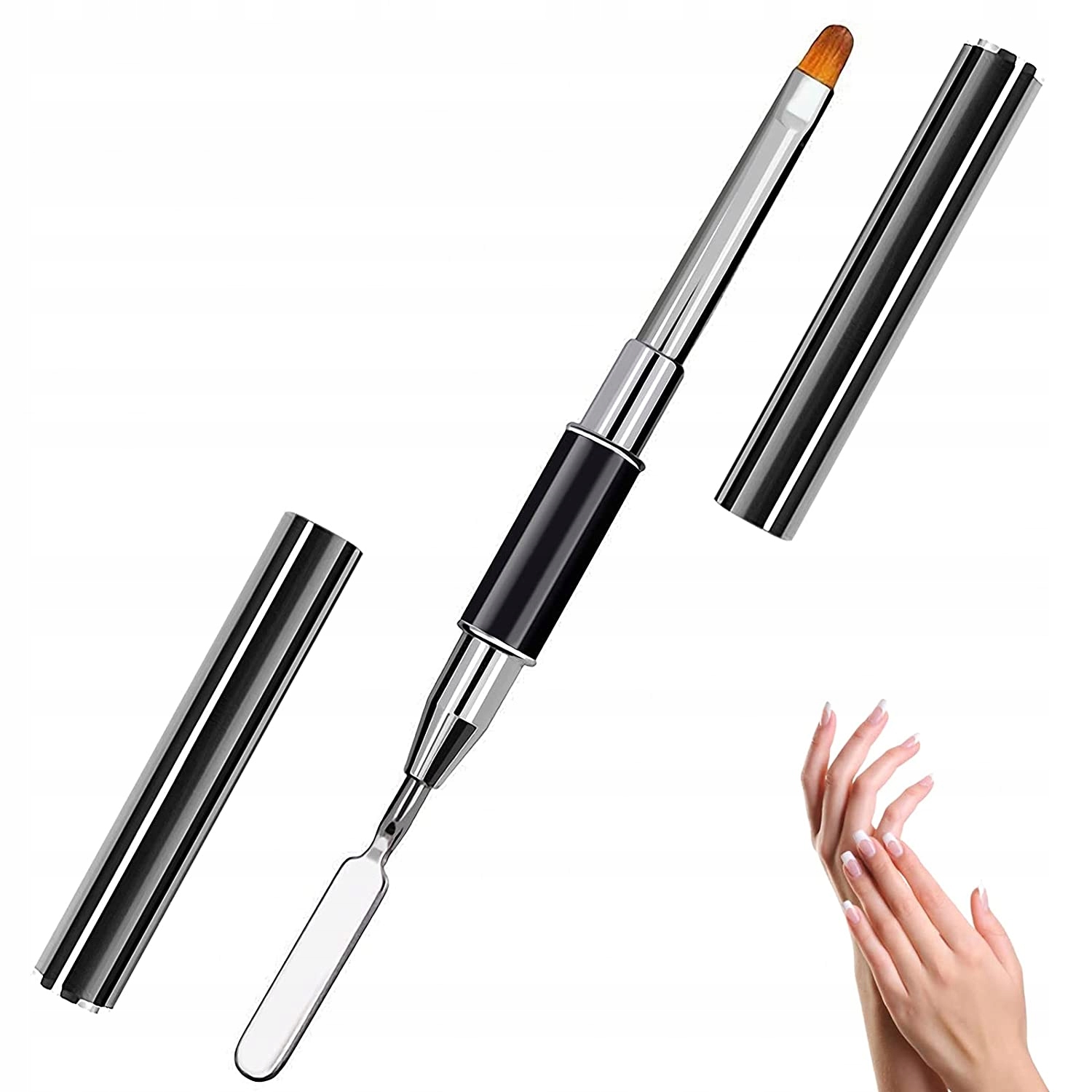 

Dwustronny Pędzel do akrylożelu Szpatułka 2W1