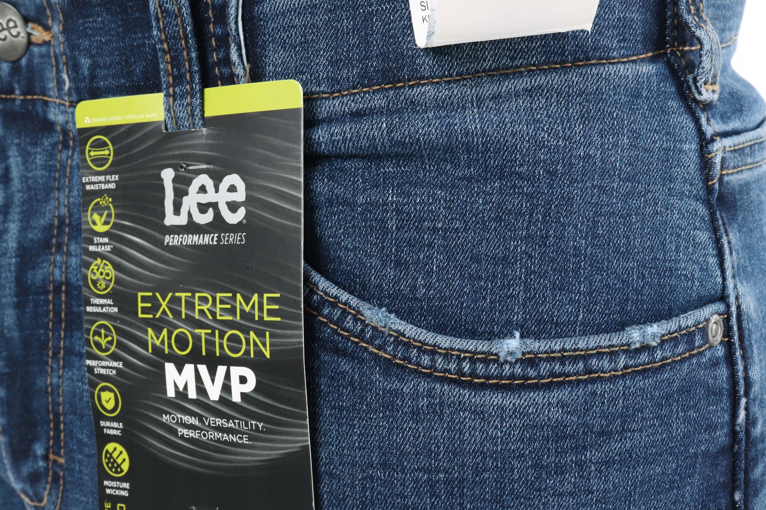 LEE SLIM FIT MVP spodnie performance jeans W34 L32 Materiał dominujący bawełna