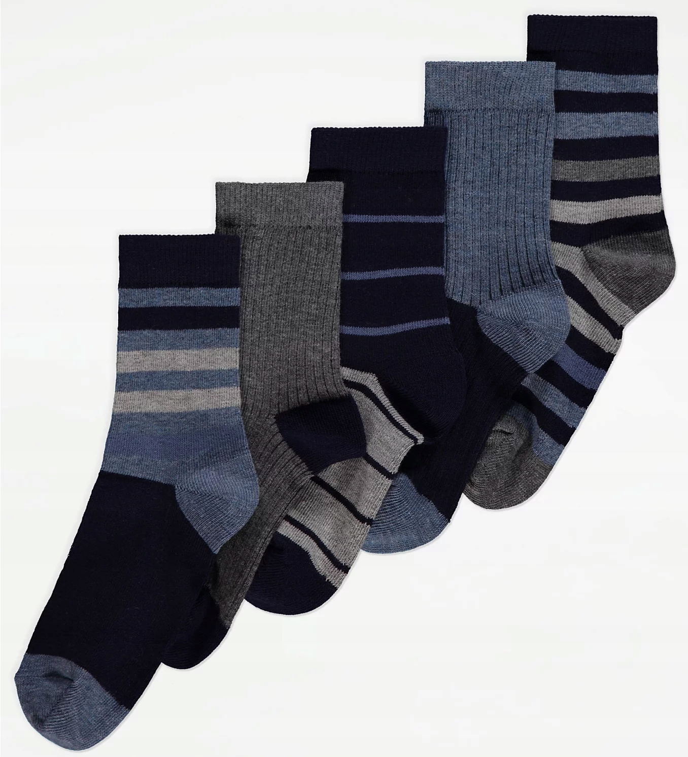 5 par GEORGE skarpety SKARPETKI paski R 23-26