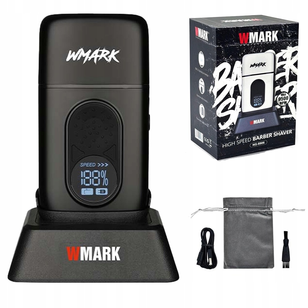 Wmark NG-8906B Barber Shaver golarka do włosów i brody Uv 9500 Rpm