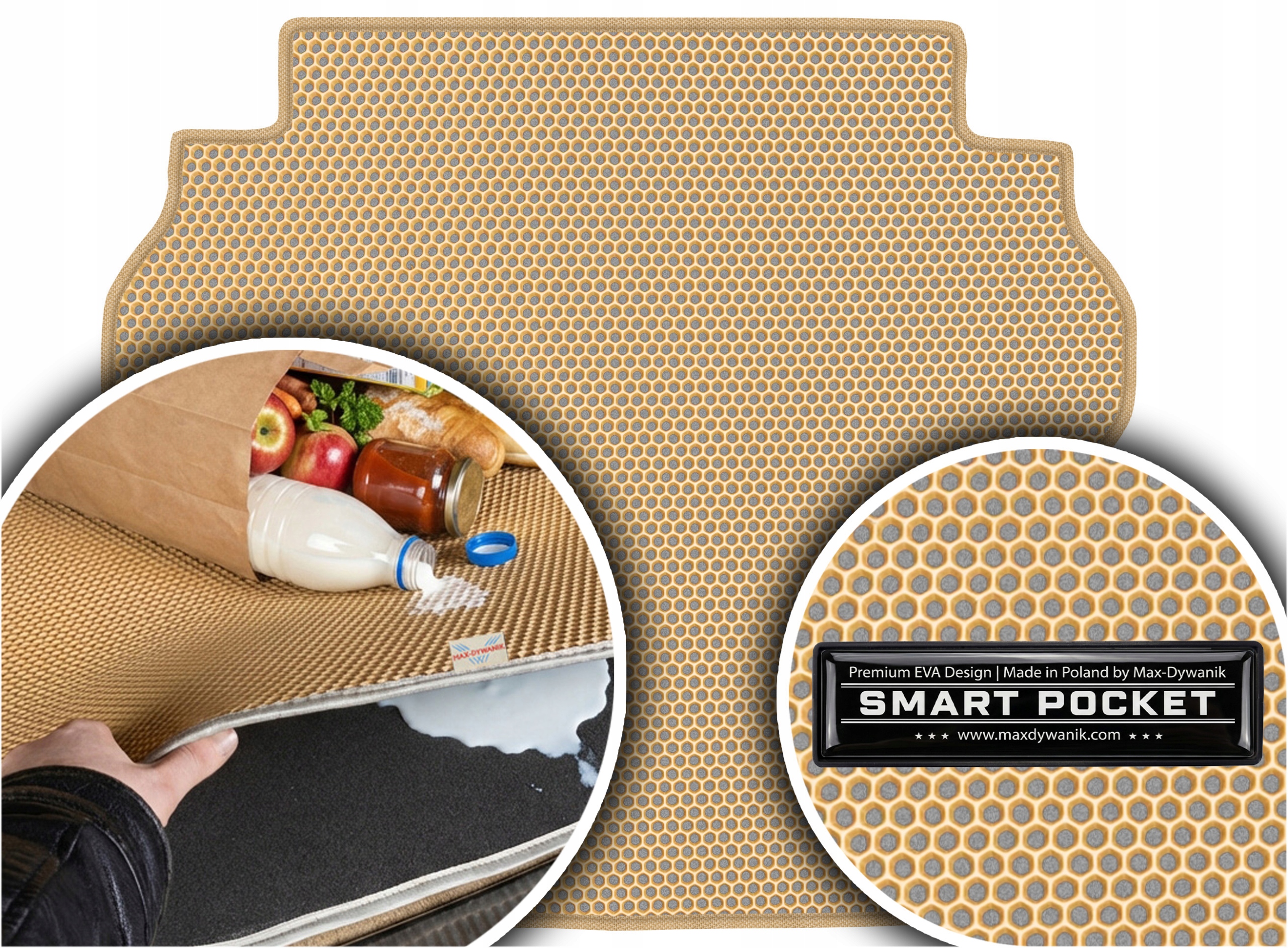 Opel Astra II G Coupe 1998-2009 Vložka batožinového priestoru Eva Smart Pocket Béžová