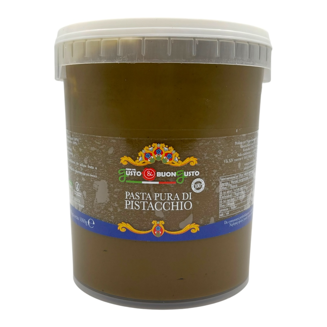 Levně Pistáciová Pasta 100% 1 Kg Krém Z Pistácií Krém Gusto & Buon Gu