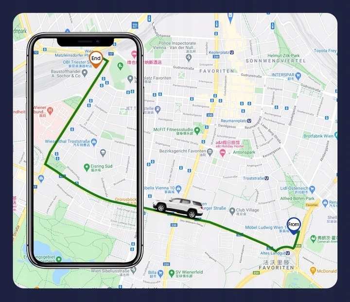 Wideorejestrator T8 DUO GPS WIFI 4K PRZOD TYL Producent code 04089