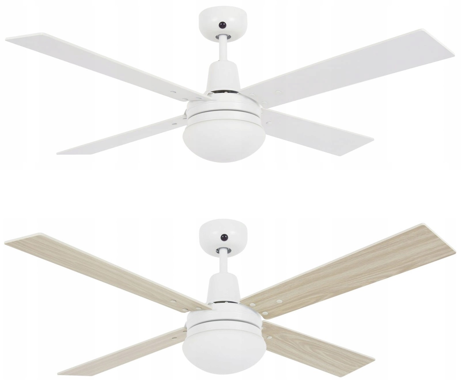 Wentylator sufitowy Airfusion Quest II Biały/Dąb 122cm Lampa z pilotem