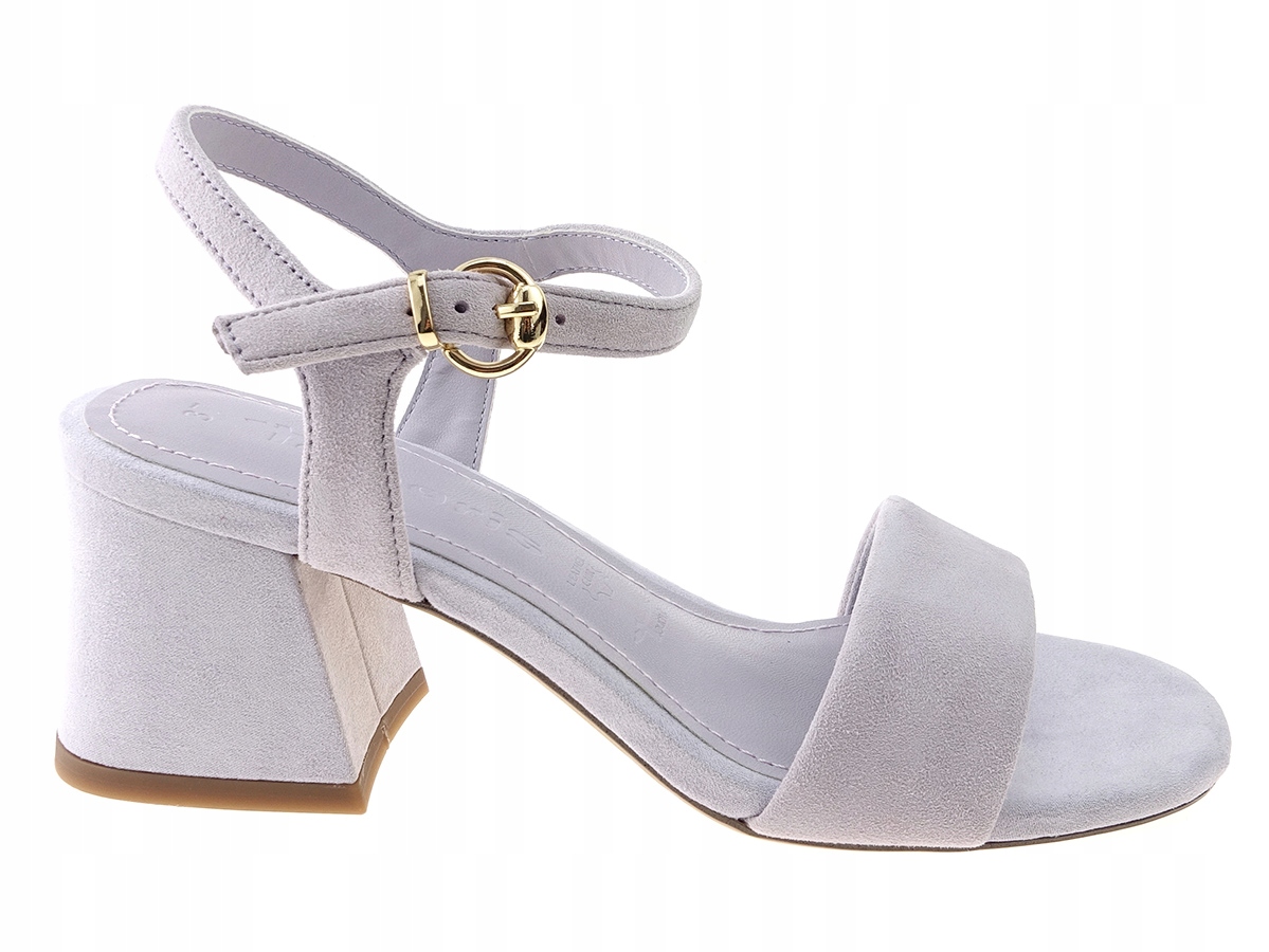 

Tamaris sandały słupek 28383 lilac, skóra welur 38