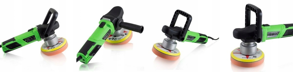 Profsjonalna rotacyjno-orbitalna polerka z zestawem akcesori Zasilanie sieciowe