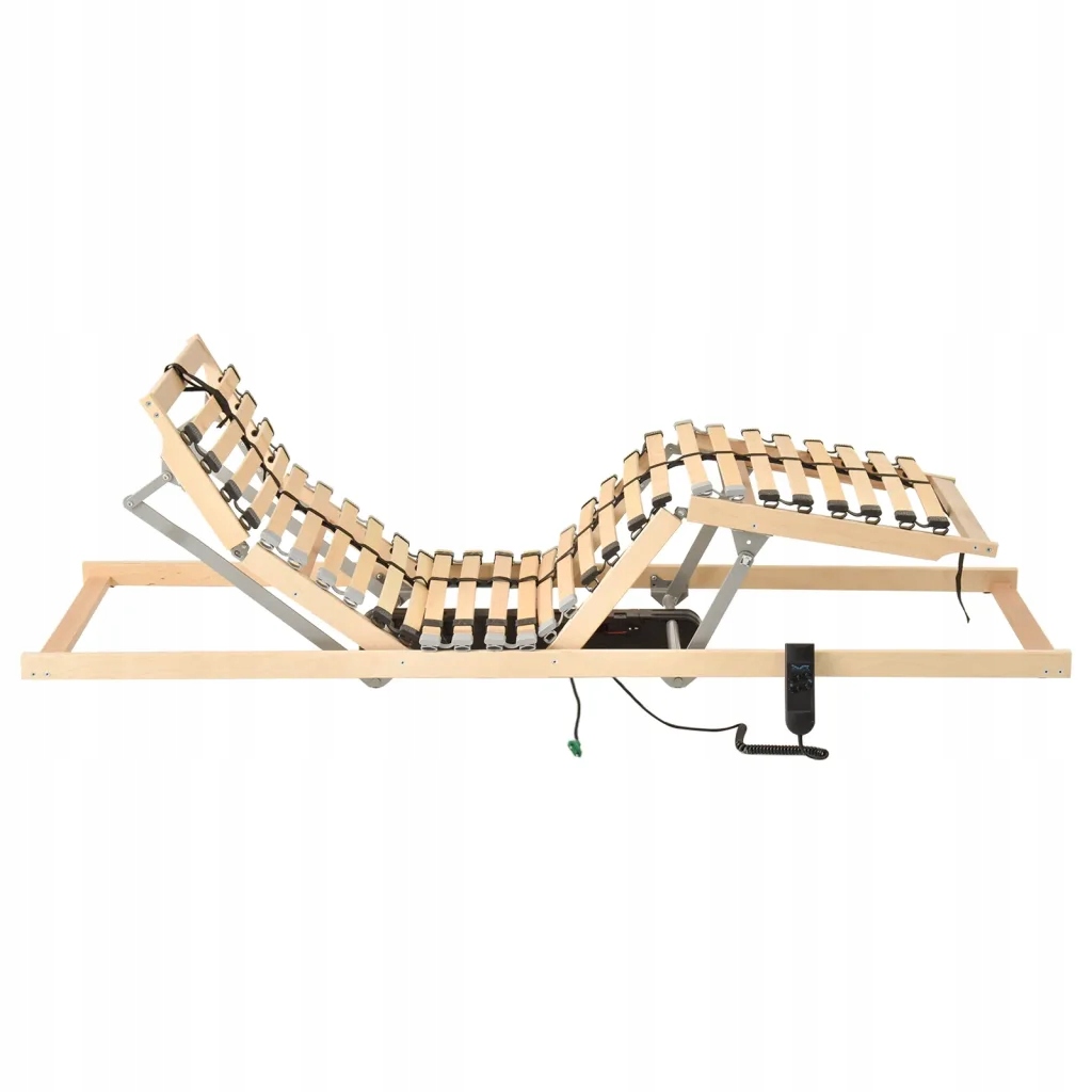 vidaXL Elektryczny stelaż do łóżka z 28 listwami, 7 stref, 90 x 200 cm Rozmiar (cm) 90x200