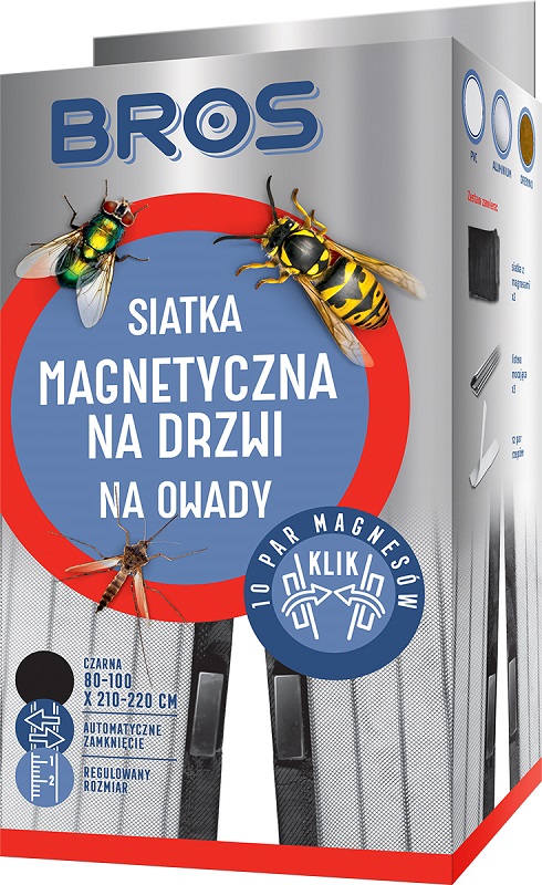 

Bros Siatka Magnetyczna Na Drzwi 100x220cm Czarna
