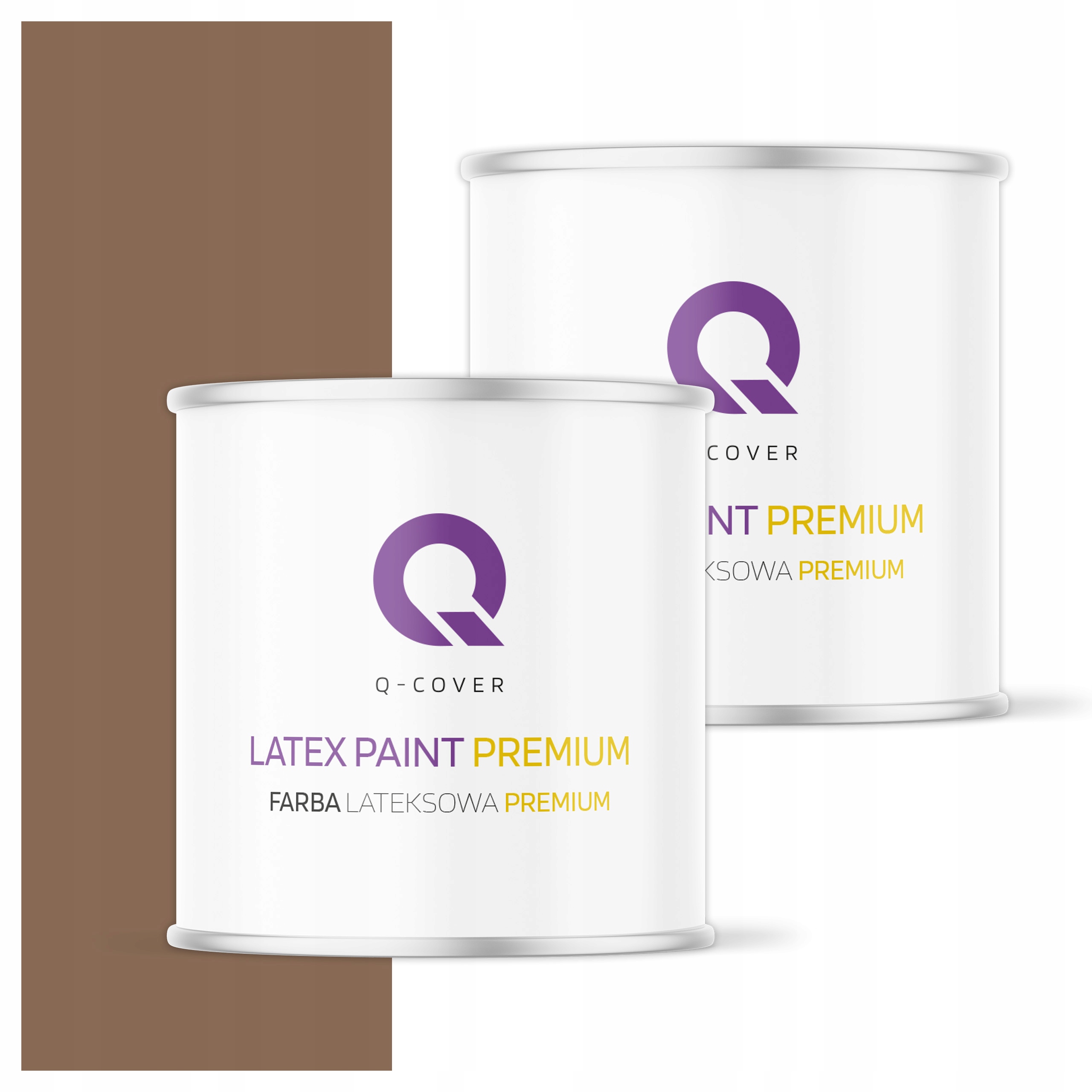 Farba odolná voči škvrnám Umývateľná na steny stropov 2L Hlboká matná hnedá tmavá