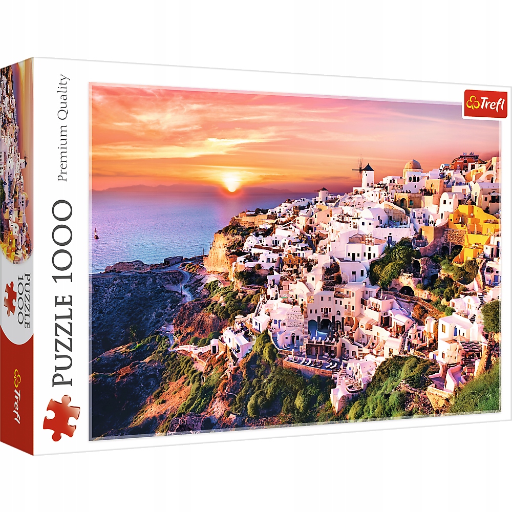 Puzzle 1000 el. Zachód słońca nad Santorini 10435