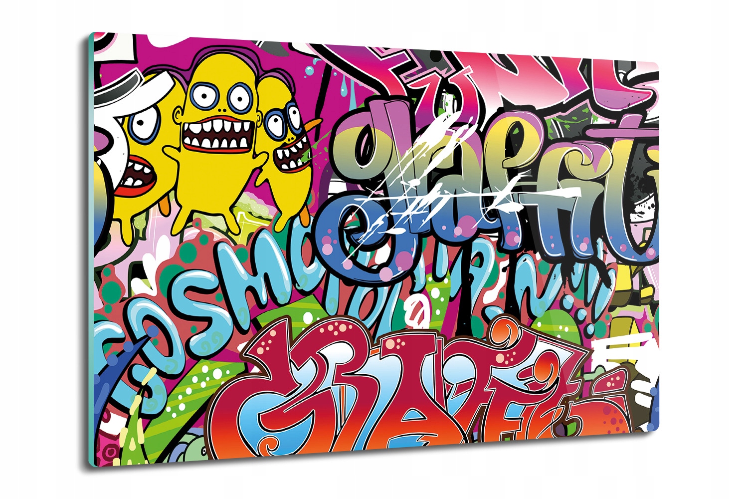deska na kuchyňskou desku Graffiti kresba zdi 80x52