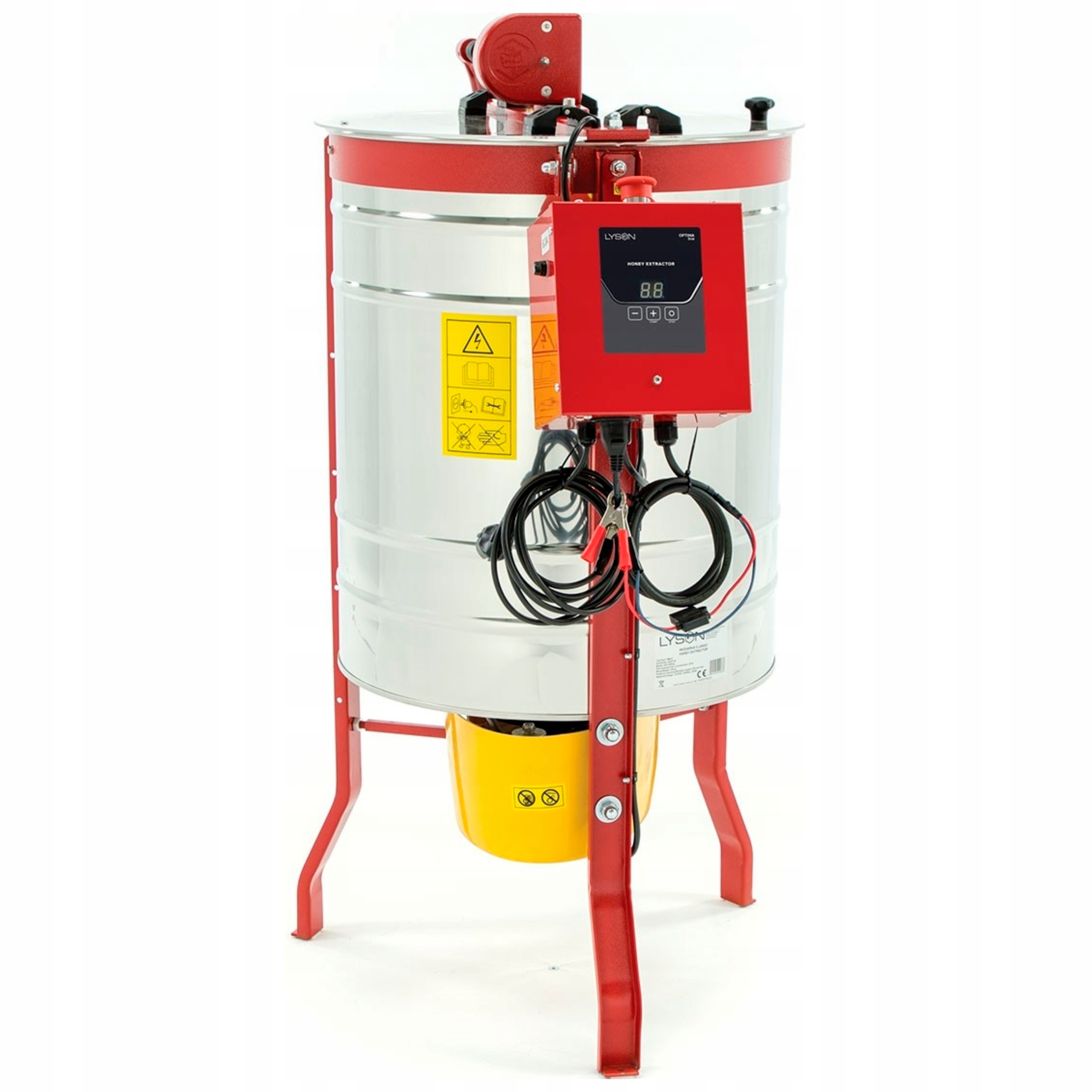 Miodarka 4 ramkowa RĘCZNA i ELEKTRYCZNA Wielkopolska LN 500mm 12/230V