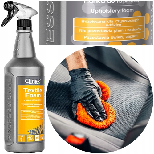 CLINEX TEXTILE FOAM SZŐNYEGKÁRPIT TISZTÍTÓ HAB 1L - 4 db Márka Clinex