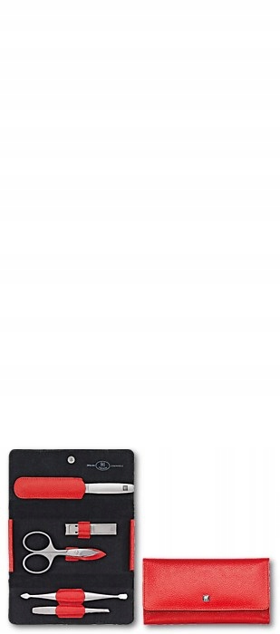 Cestovní sada na manikúru Zwilling 97092-002-0 Twinox červená, kožená