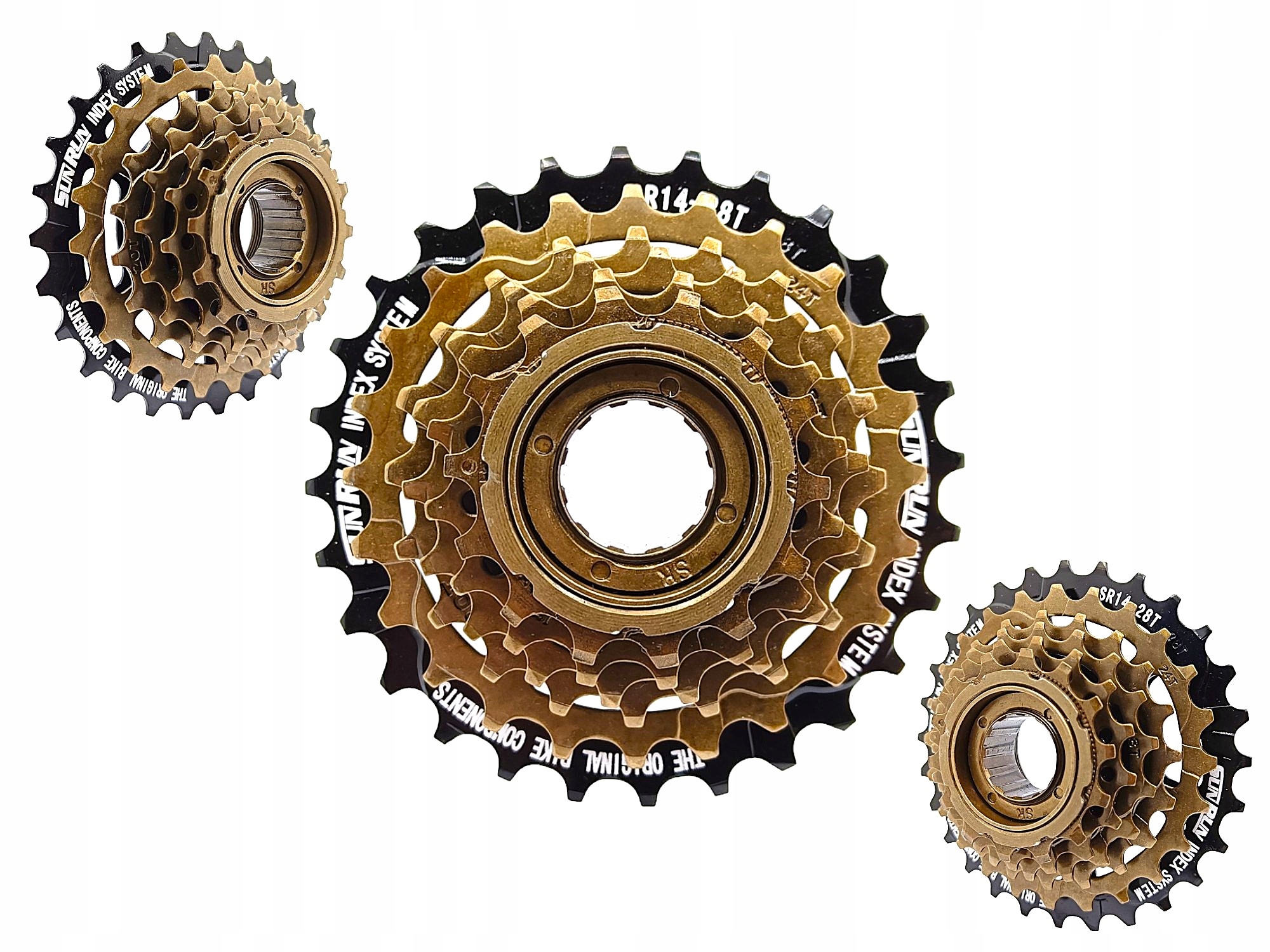 WOLNOBIEG ROWEROWY SUNRUN 6 RZĘDOWY FW-M628 14-28T