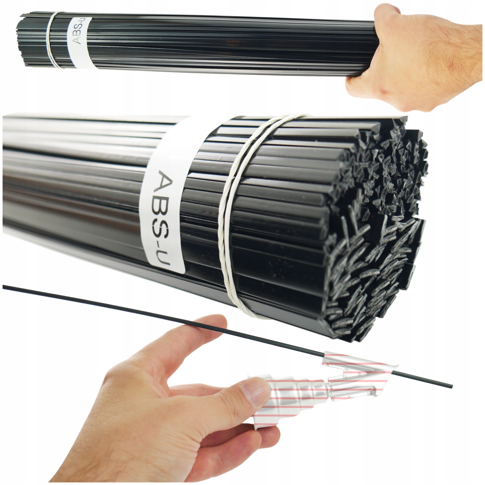 Pojivo Abs+u Abs/u Pásky Trojúhelníky 1kg svařování plastů