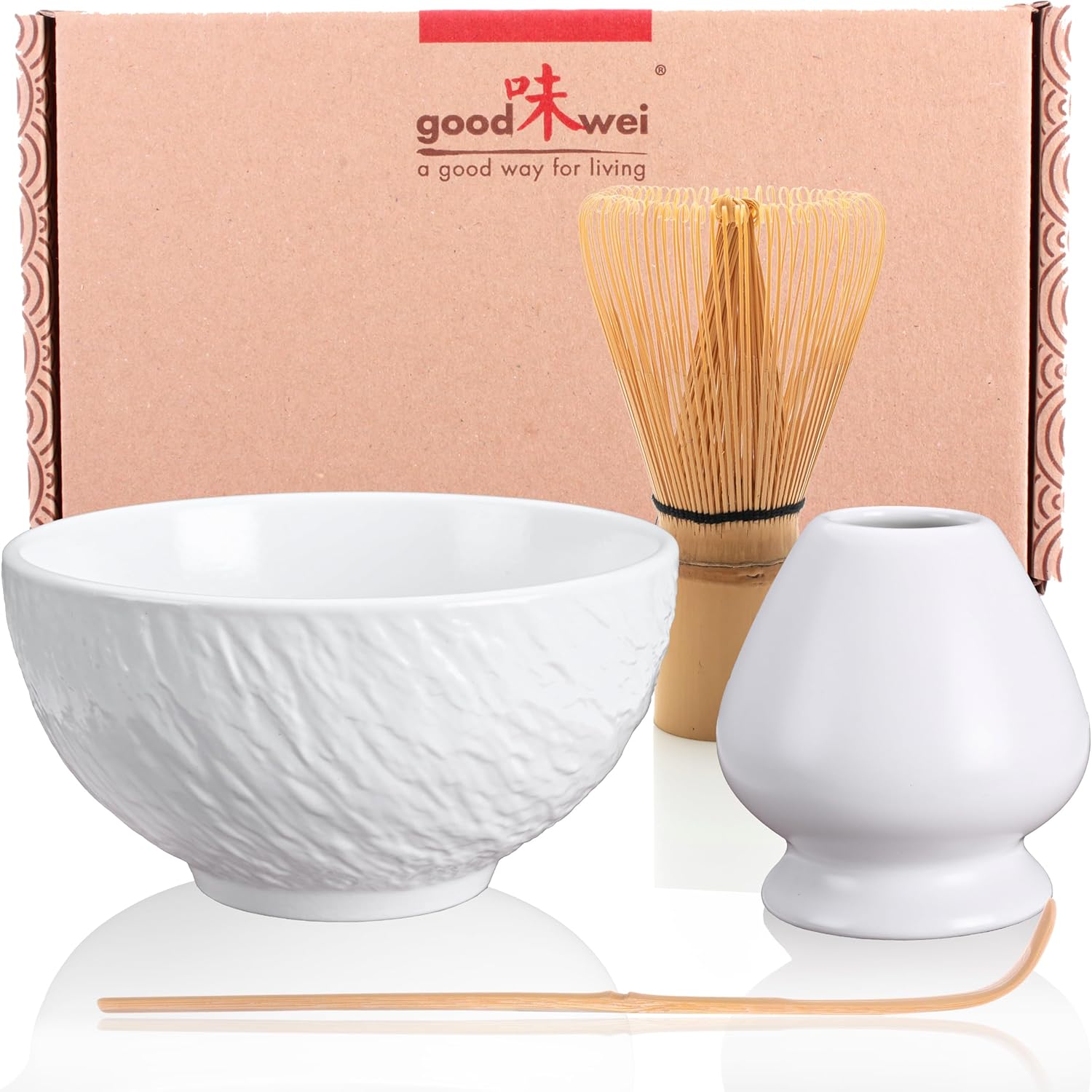 Levně Sada Na Čaj Matcha S Keramickou Miskou Na Čaj Matcha Miska Akcesoria