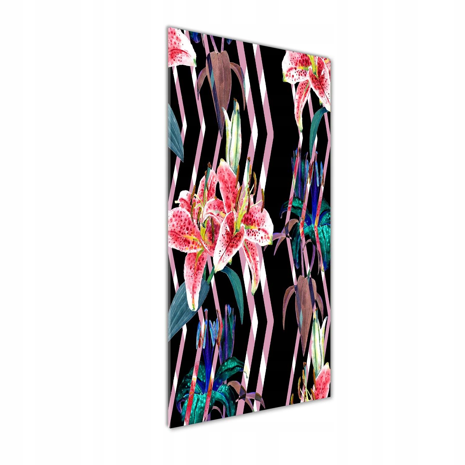 Fotoobraz tvrzené sklo Lilie pozadí 50x125 cm