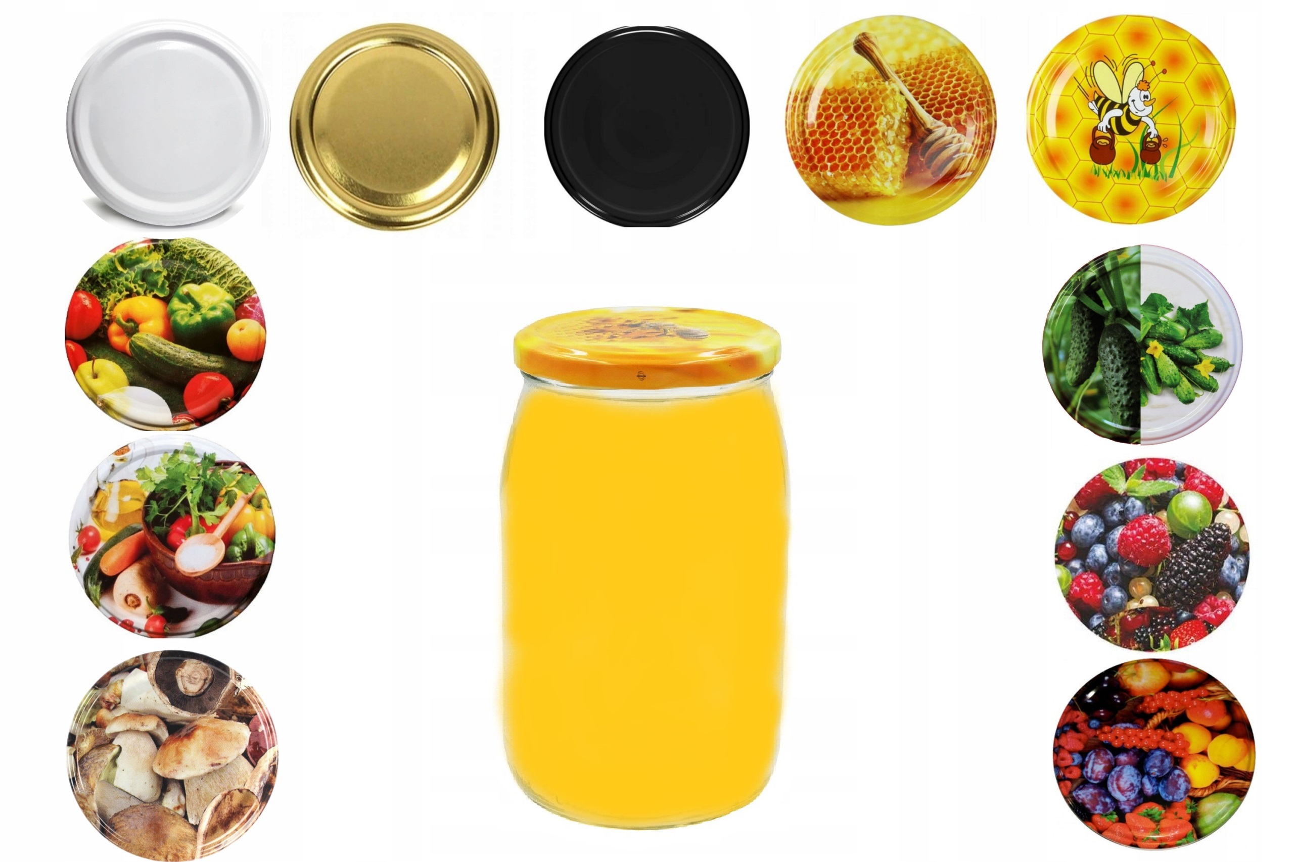 

8x Słoik 900 ML Na Pasztet Mięso Miód Zakrętka