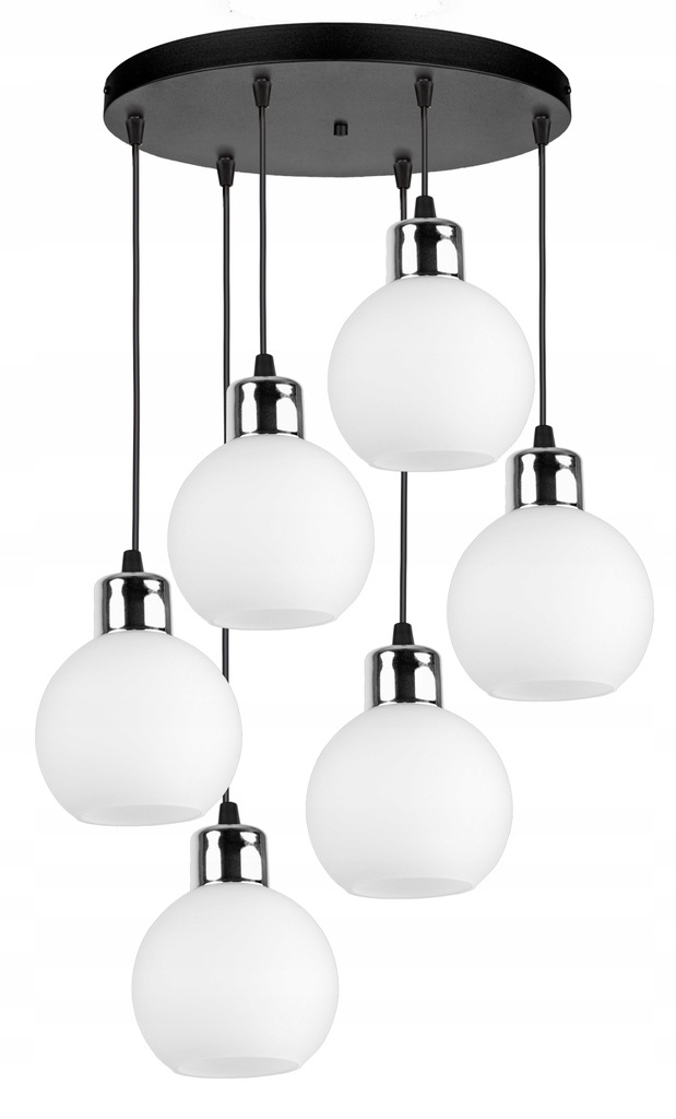 

Szklana Lampa Wisząca Sufitowa Żyrandol Loft Led