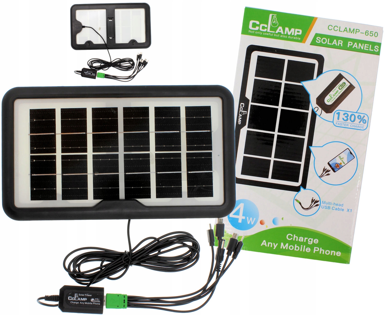 

Ładowarka Słoneczna Turystyczna Solar 5V 4W Usb