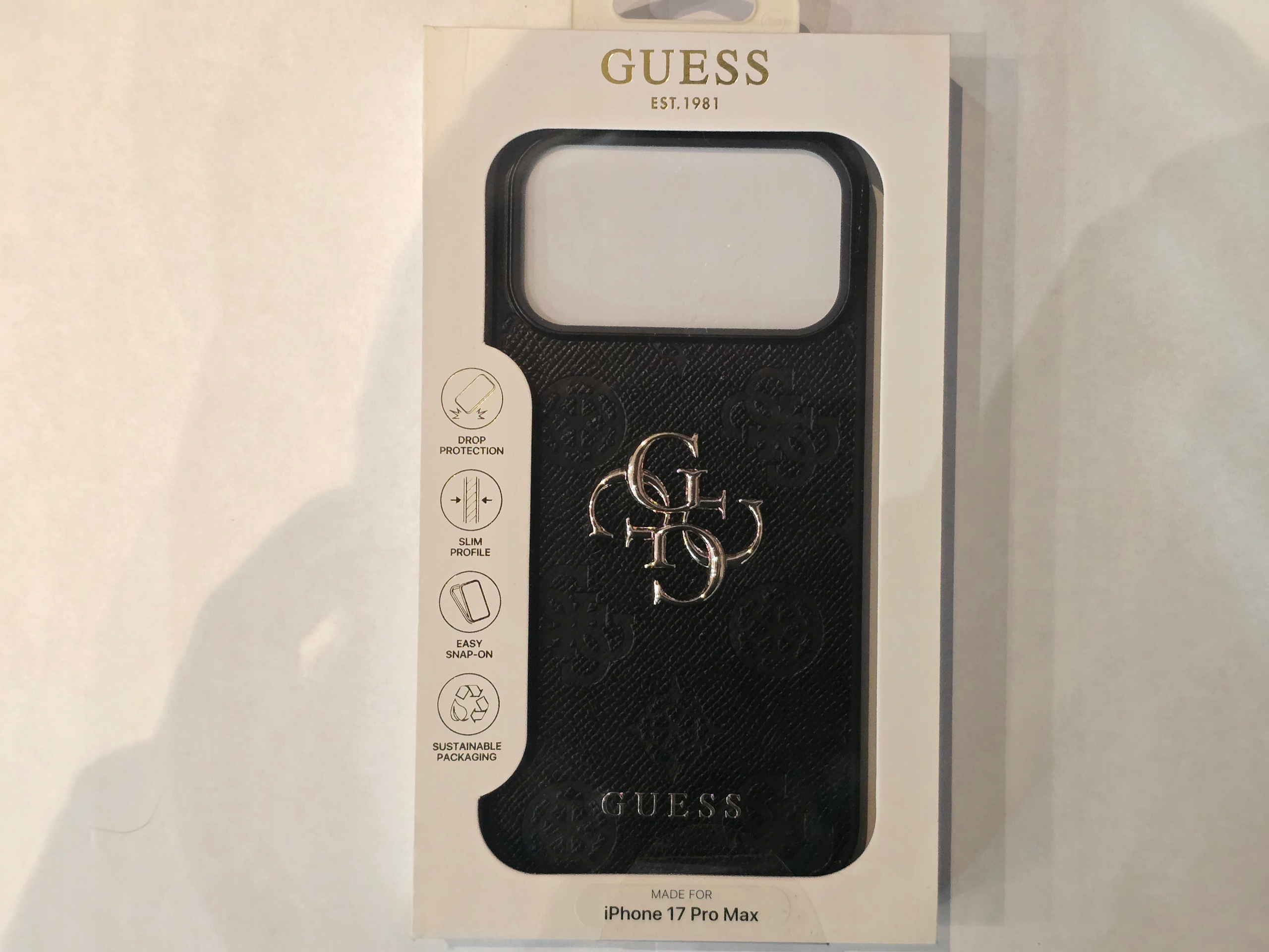 Guess pouzdro pro Iphone 17 Pro Max, černé