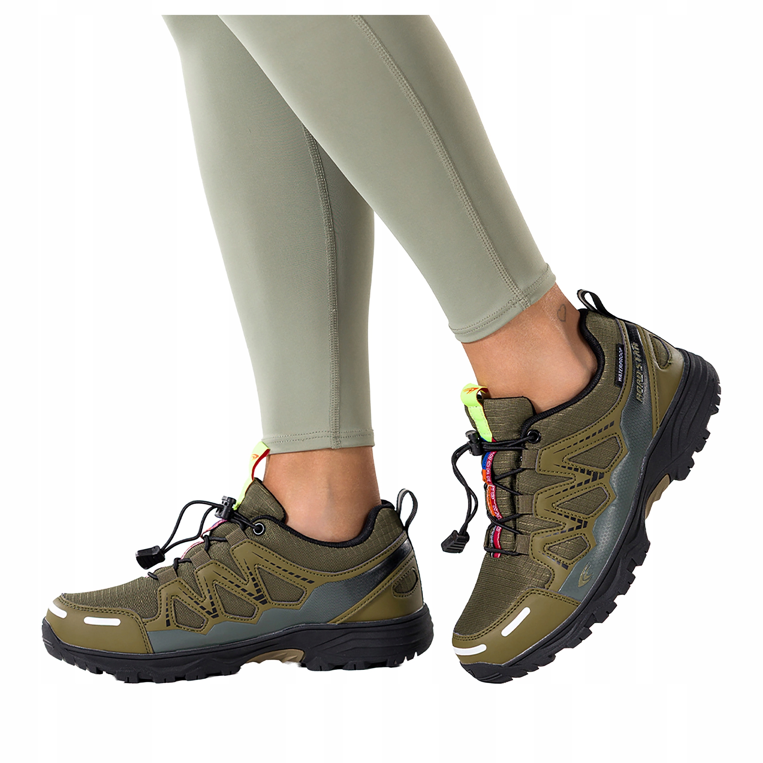 Trekingové Boty Zelené Dámské Voděodolné S Elastickou Šňůrkou velikost 36