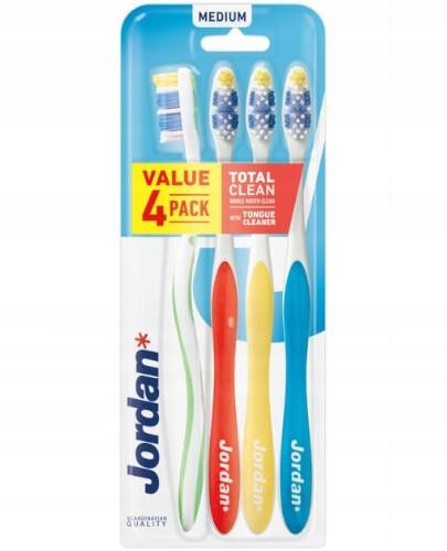 

Jordan Total Clean szczotka do zębów średnia 4 szt