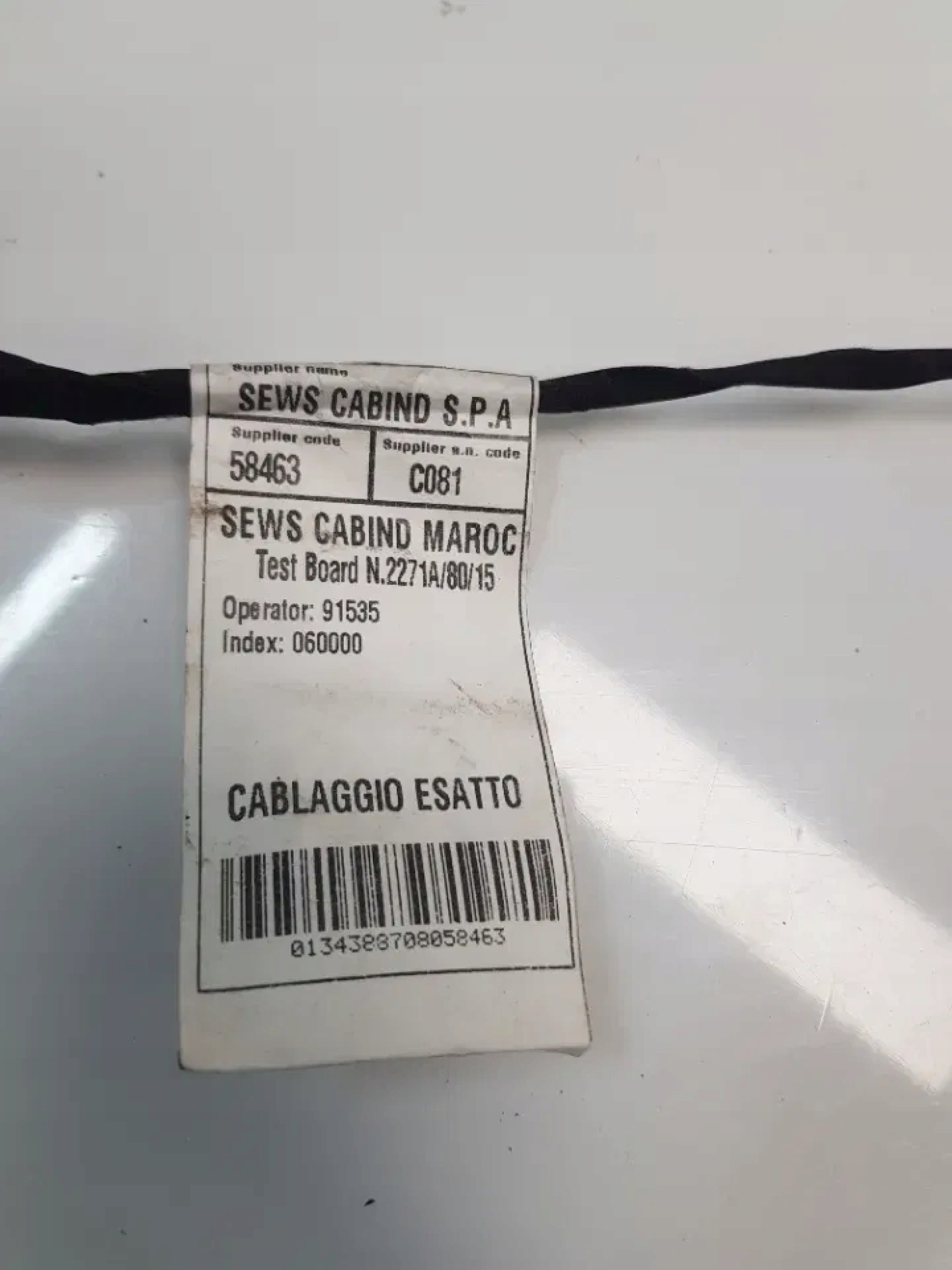 шланги проводка коса дверь левая зад FIAT Ducato III BOXER JUMPER 1343887080