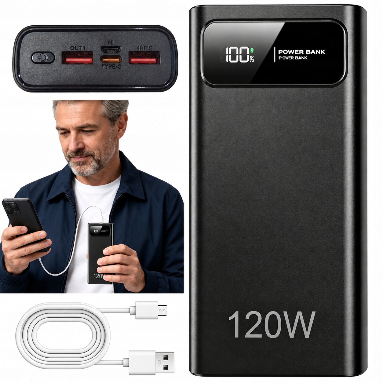 Baseus Blade H1 Lite 20000mAh 100W Czarny