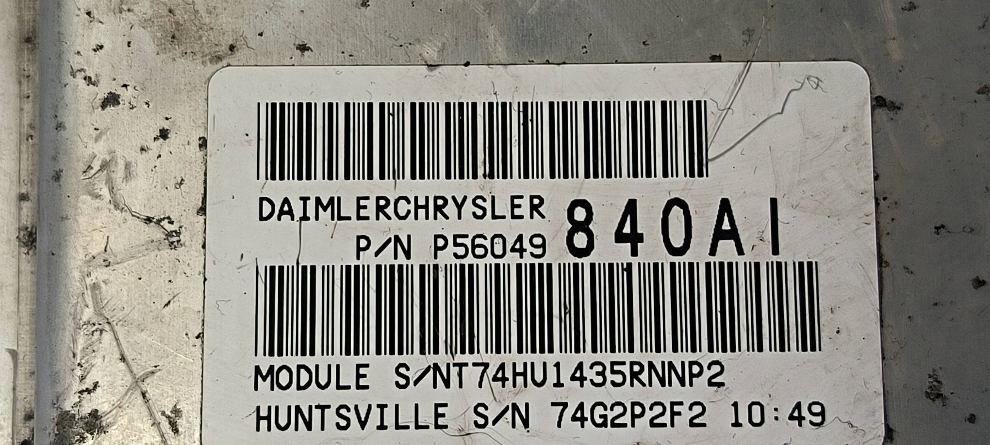 computer Motore ECU T74QH1435RNNP2 DODGE DURANGO II