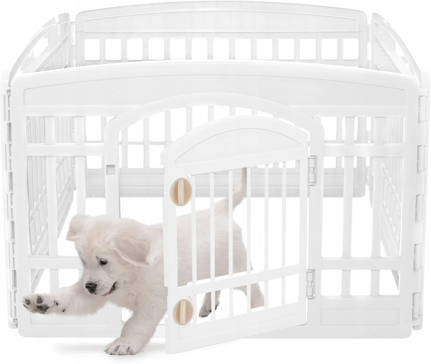 Levně Kotec Pro Psa A Štěňata Domácí Výběh S Panelovými Dveřmi 90 cm