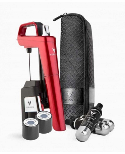 CORAVIN Timeless Six Plus, System do przechowywania wina, Burgundowy — 11