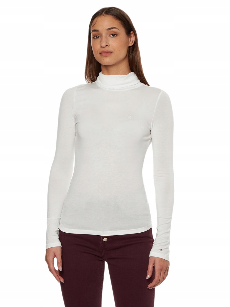 Tommy Hilfiger Dámský Golf Slim Soft Ecru vel. S