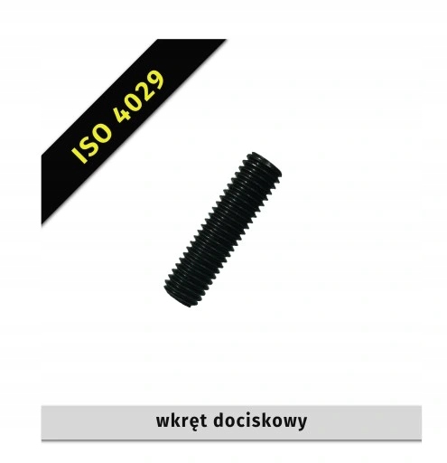 

Wkręt dociskowy wgł M 6×12 Iso 4029 10 szt