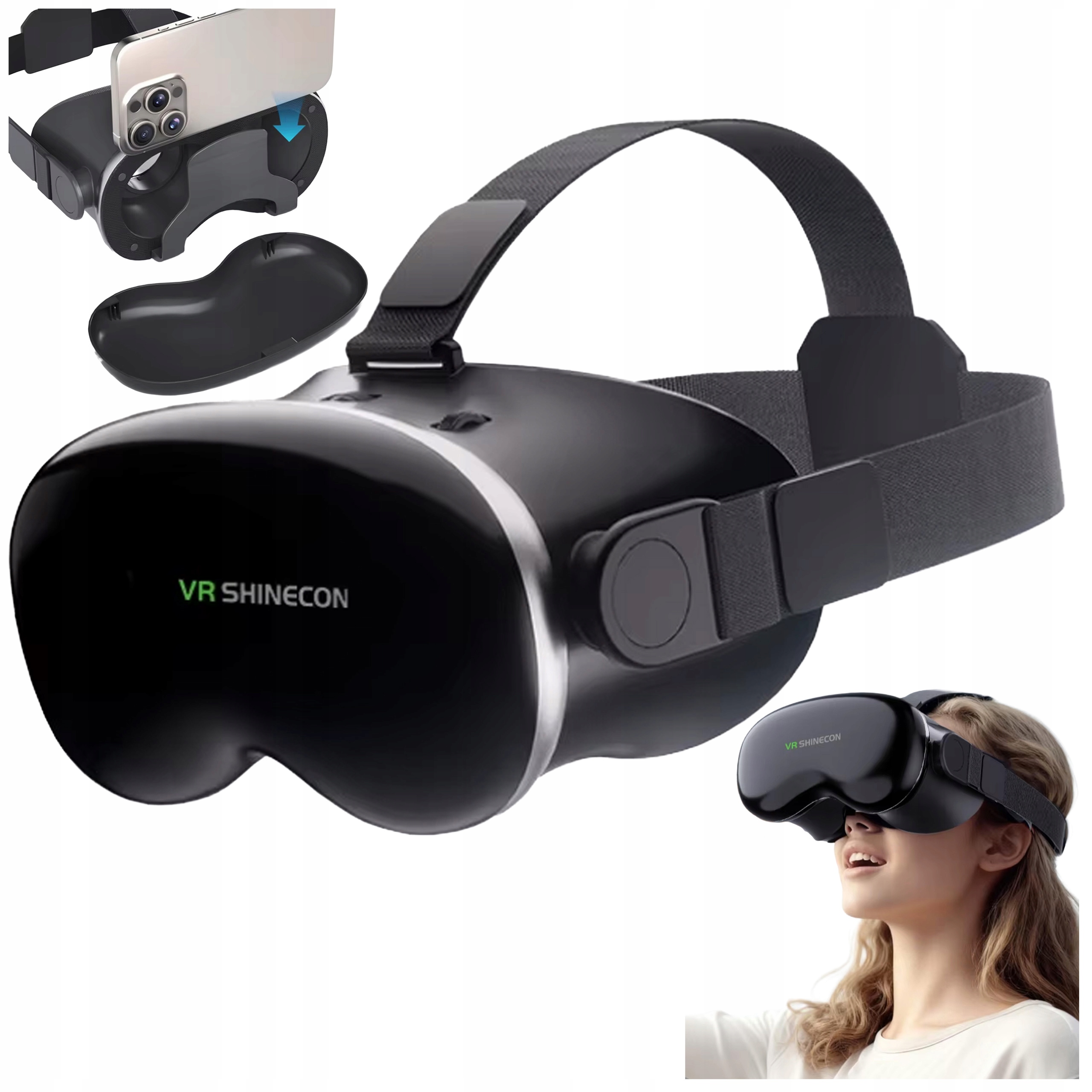 Okulary gogle VR 3D 360 Shinecon G18 Wirtualna Rzeczywistość 3D Gogle Gry
