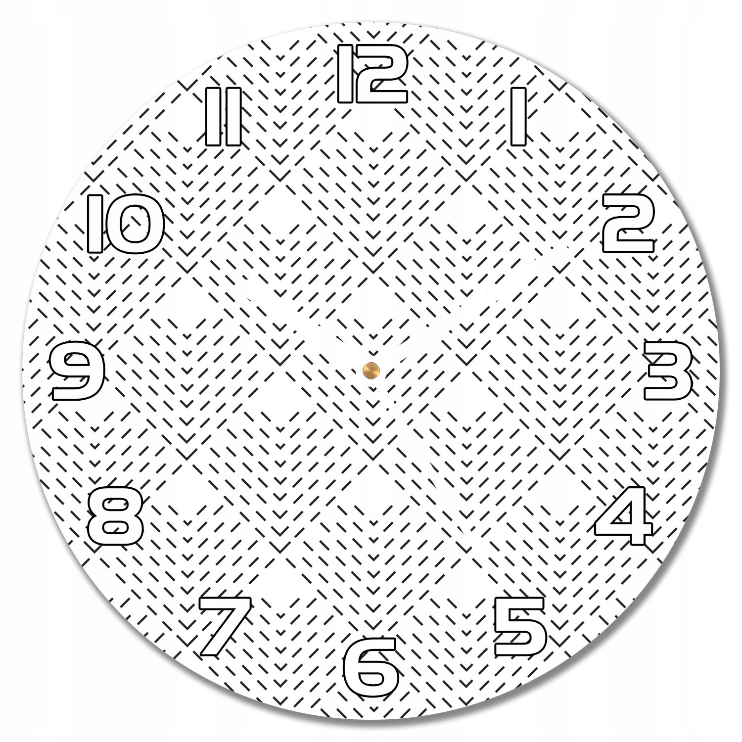 

Zegar ścienny szklany Wzór geometryczny f30 cm
