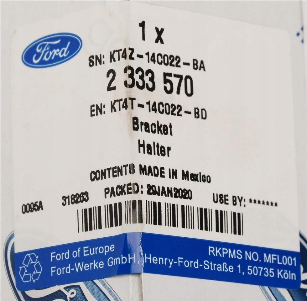 UCHWYT RADARU EDGE 2018 FORD OE Installation side front