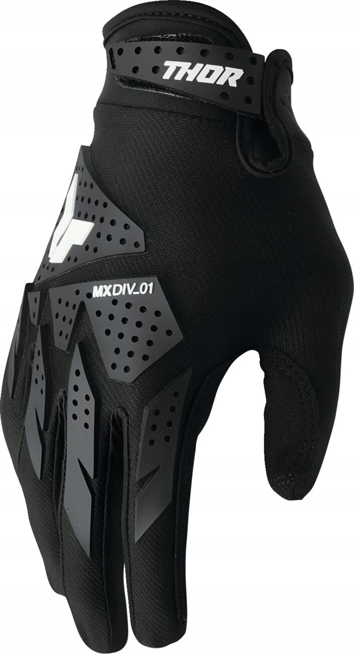 Rękawiczki Na Crossa Atv Quada Thor Launchmode Xp Black Czarne S