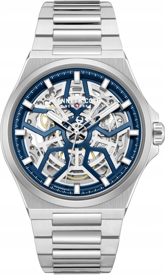 Zegarek męski Kenneth Cole KCWGY0065301 granatowy klasyczny skeleton