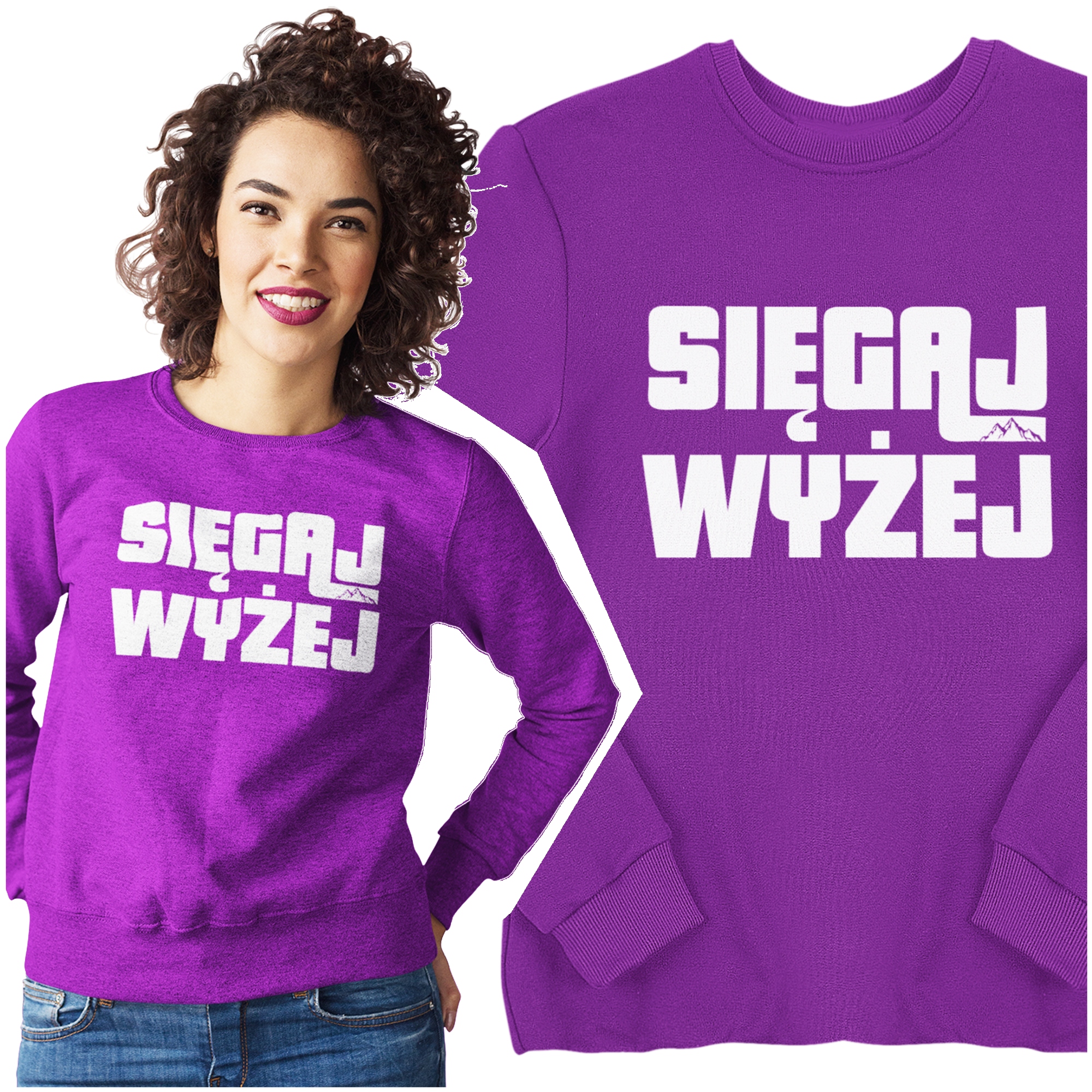 

Bluza Klasyczna Damska Sięgaj Wyżej Góry